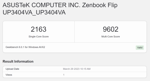 מחשב נייד Asus Zenbook 14 UP3404VA-KN066W אסוס